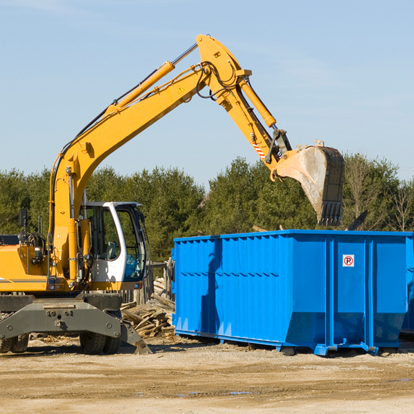 what size residential dumpster rentals are available in Franklin County Arkansas